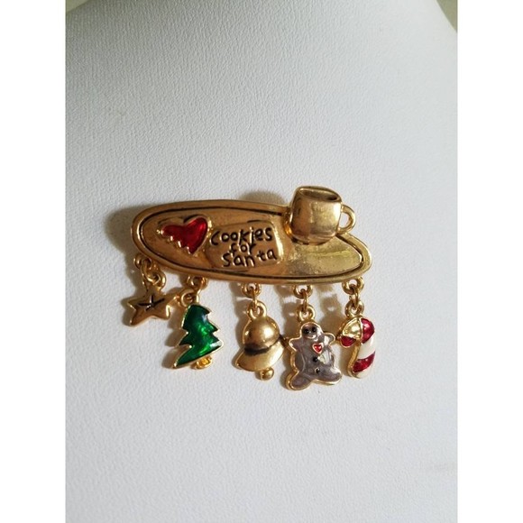Cookies For Santa Brooch NWOT - Picture 6 of 10
